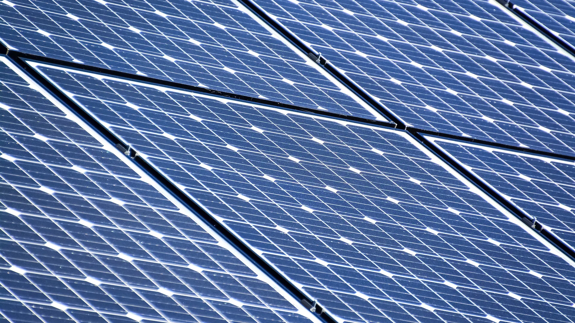 a close-up of solar panels