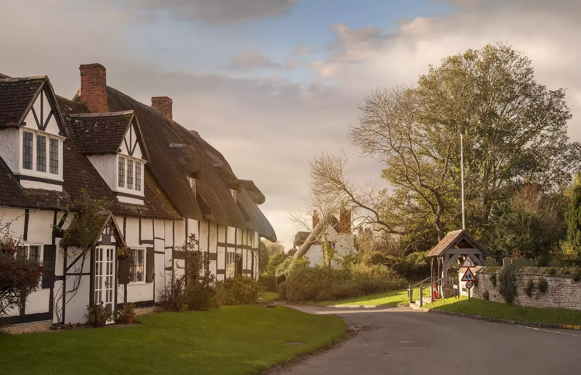 a road leading to a house